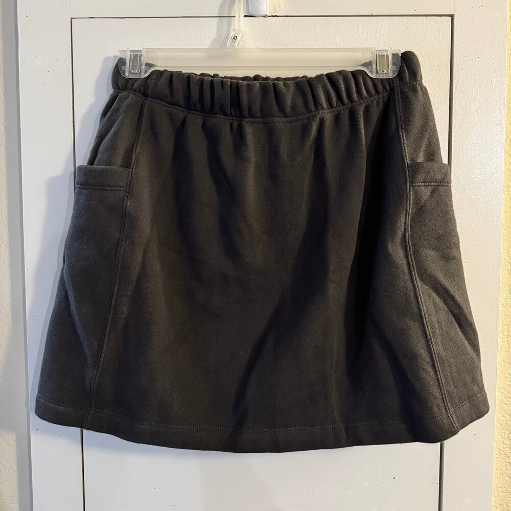 Essentials Fear of God Fleece Mini Skirt Black Pockets Size Small